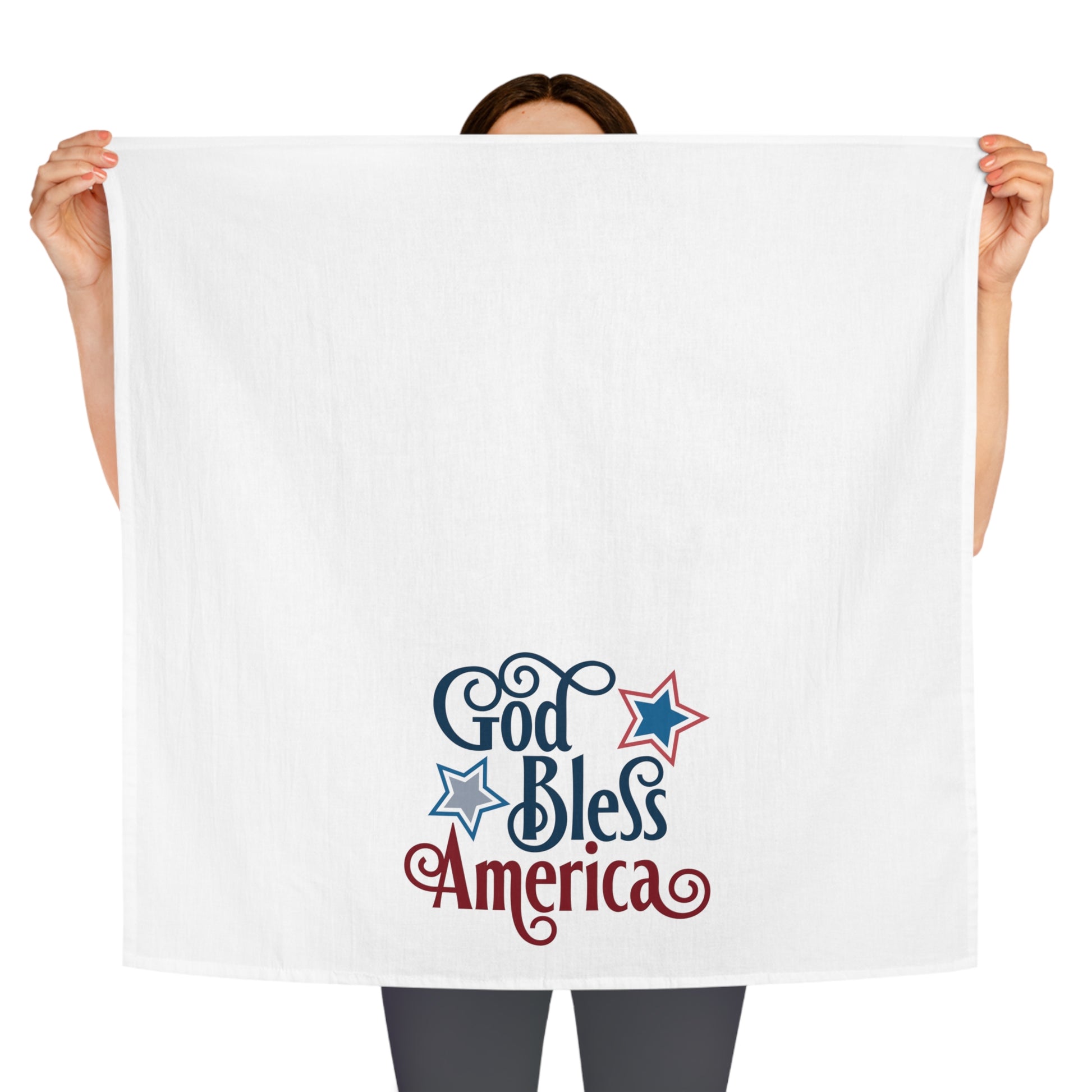 God Bless America Fourth of July Tea Towel - Amazing Faith Designs
