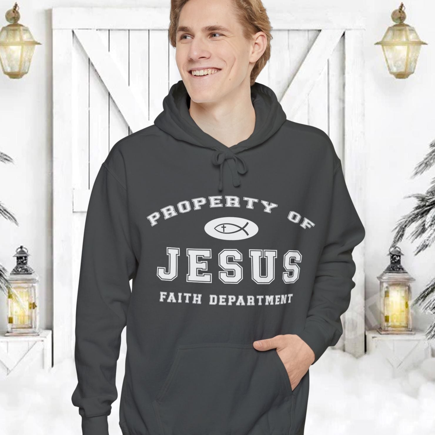 Property of Jesus Christian Hoodie - Amazing Faith Designs