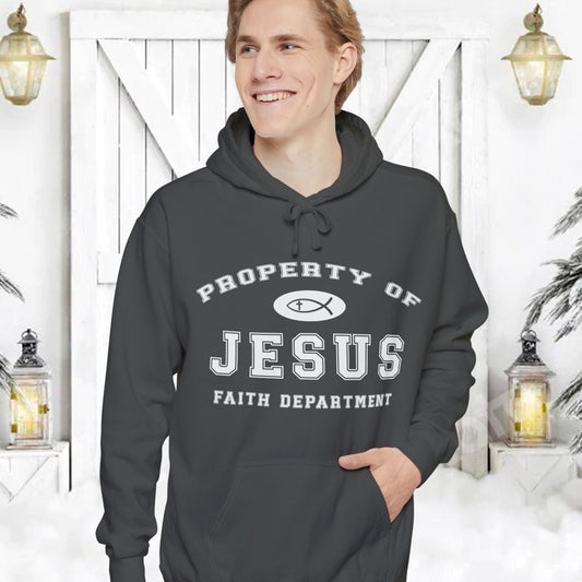 Property of Jesus Christian Hoodie - Amazing Faith Designs