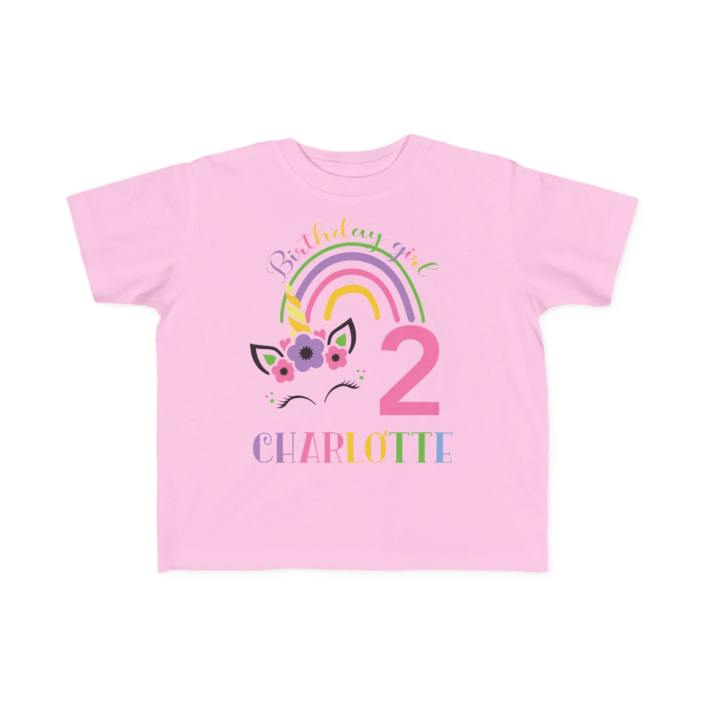 Unicorn Toddler Birthday Shirt - Amazing Faith Designs