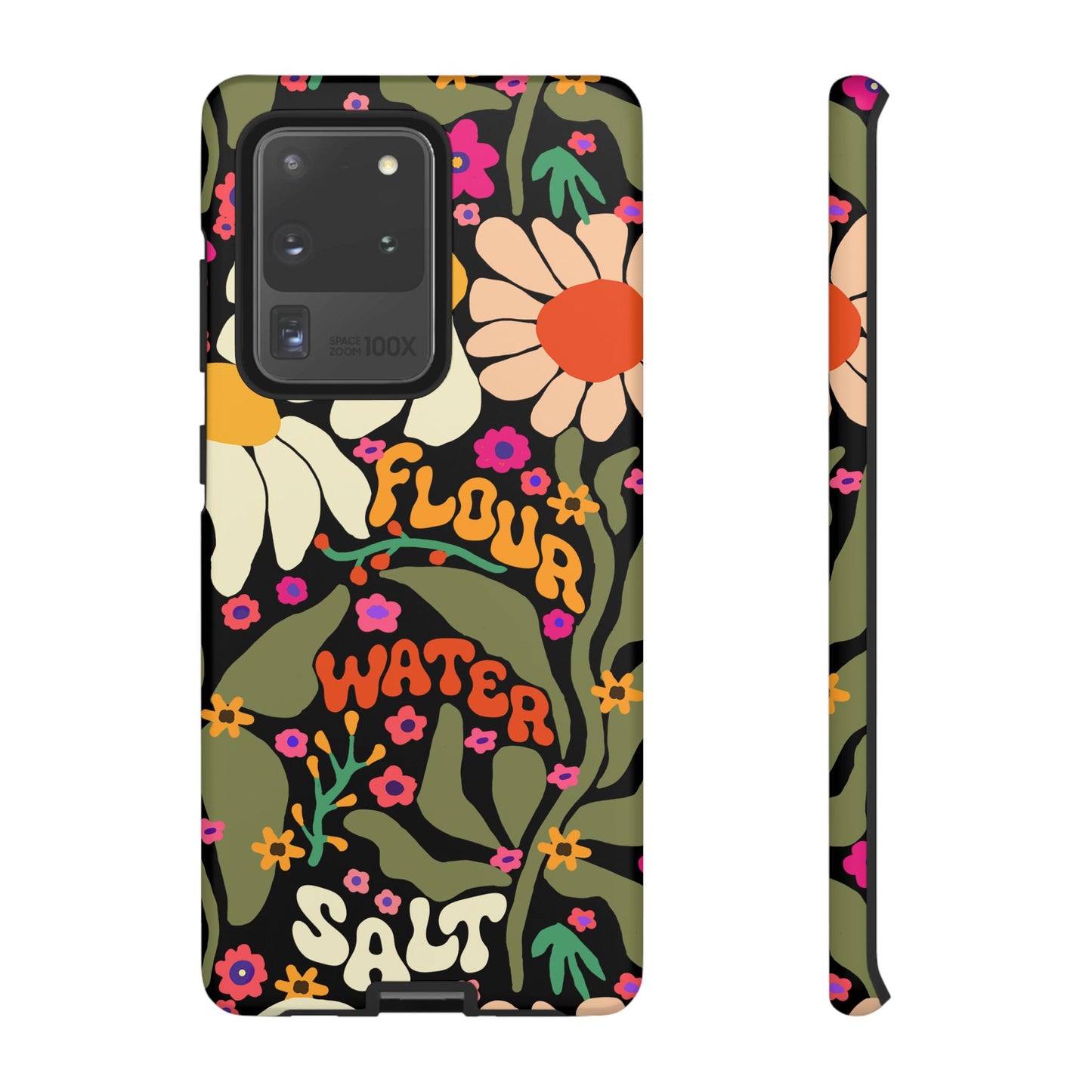 Samsung Galaxy 21 22 23 24 25 - Flour Water Salt Floral Phone Case - Amazing Faith Designs