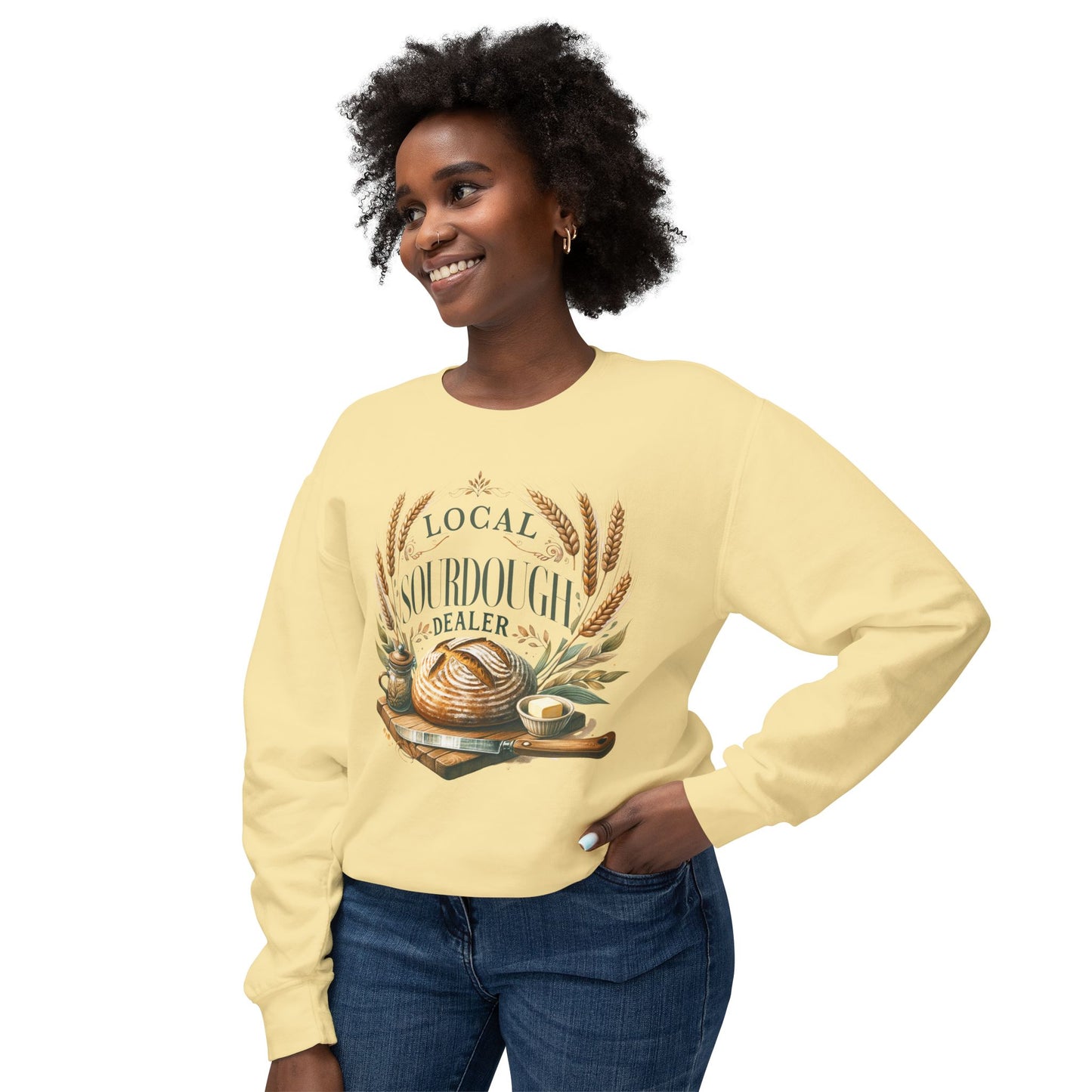 Sourdough Dealer Lightweight Sweatshirt - Amazing Faith Designs