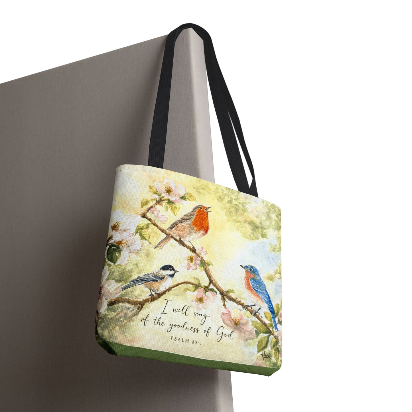 Watercolor Bird Tote Bag | Fine Art Christian Tote