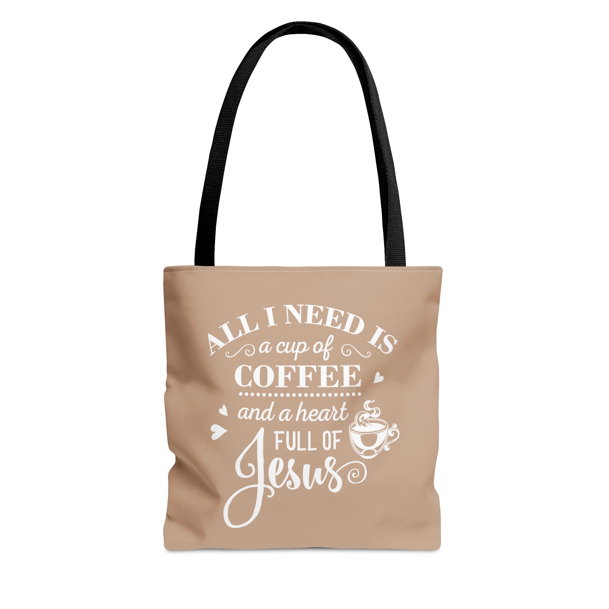 Coffee and Jesus Tote Bag | Christian Tote Bag Printify