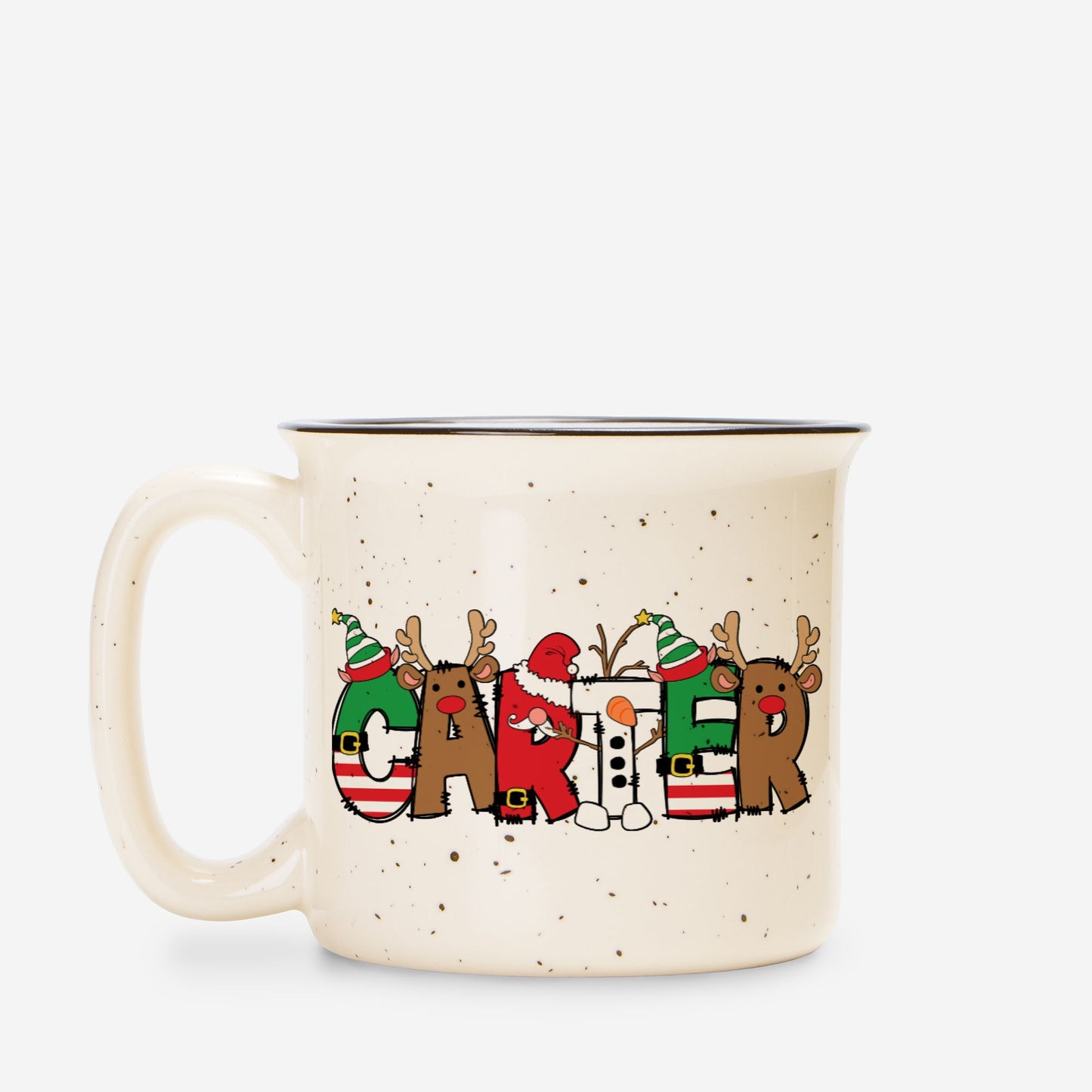 Christmas Kids Ceramic Camp Mug 13oz - Amazing Faith Designs