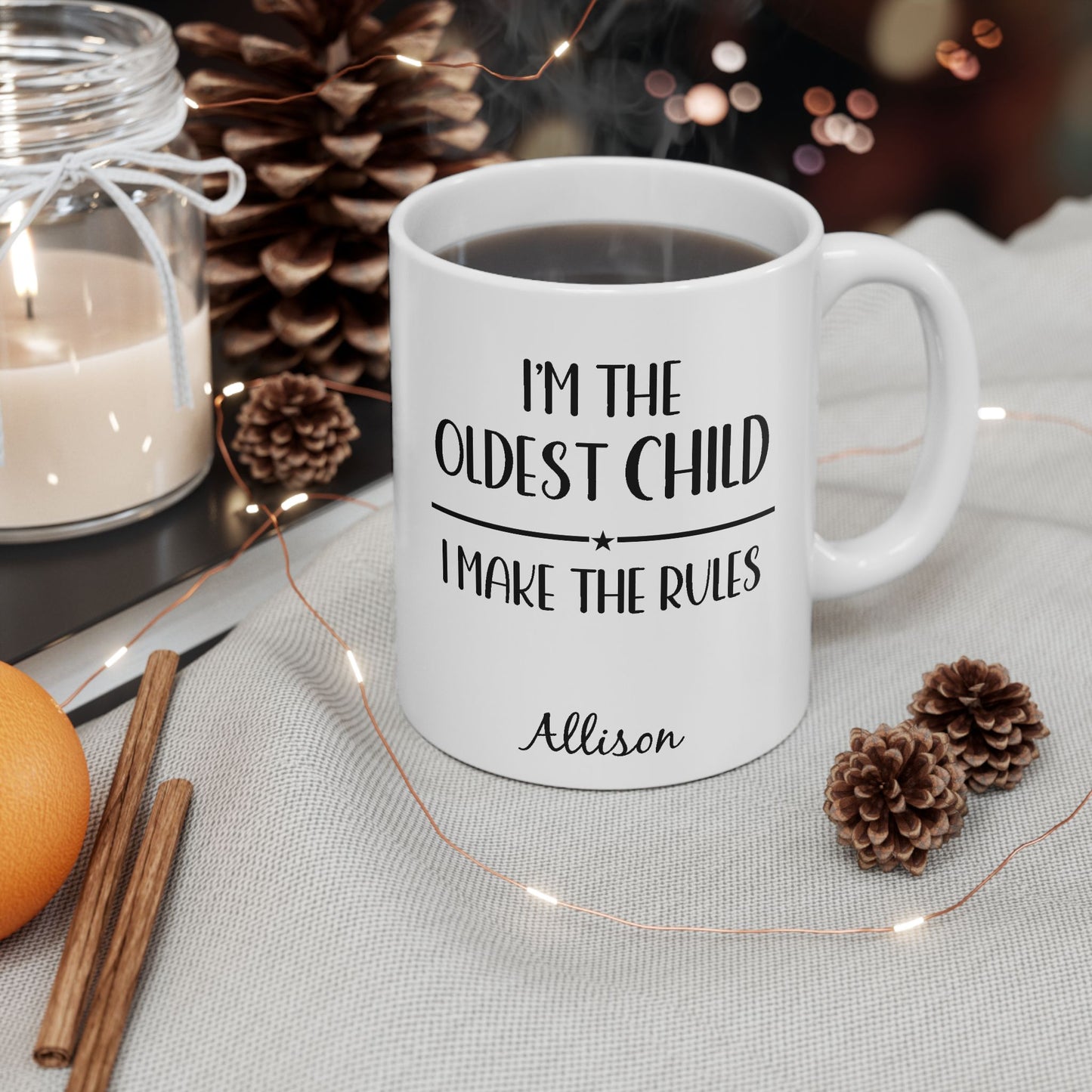 Oldest Child Ceramic Mug —  Personalized Name - Amazing Faith Designs
