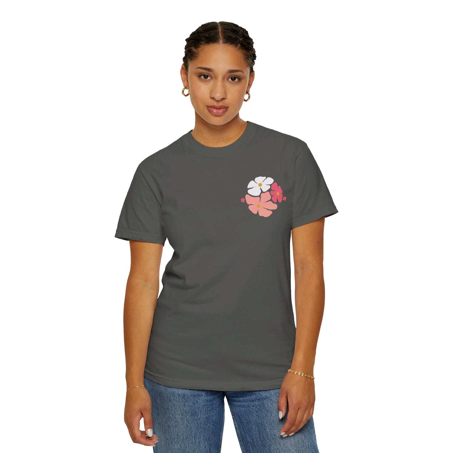 Boho Flowers Women's Christian Shirt - Comfort Colors - Amazing Faith Designs