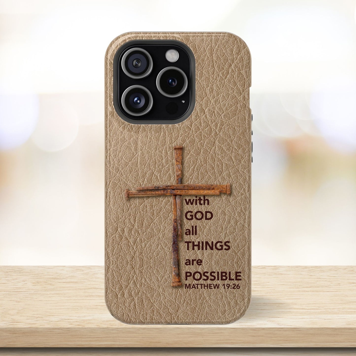 Cross of Nails Christian MAGSAFE Phone Case - Amazing Faith Designs