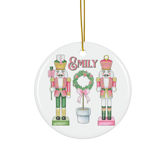 Nutcracker Personalized Ceramic Ornament - Amazing Faith Designs