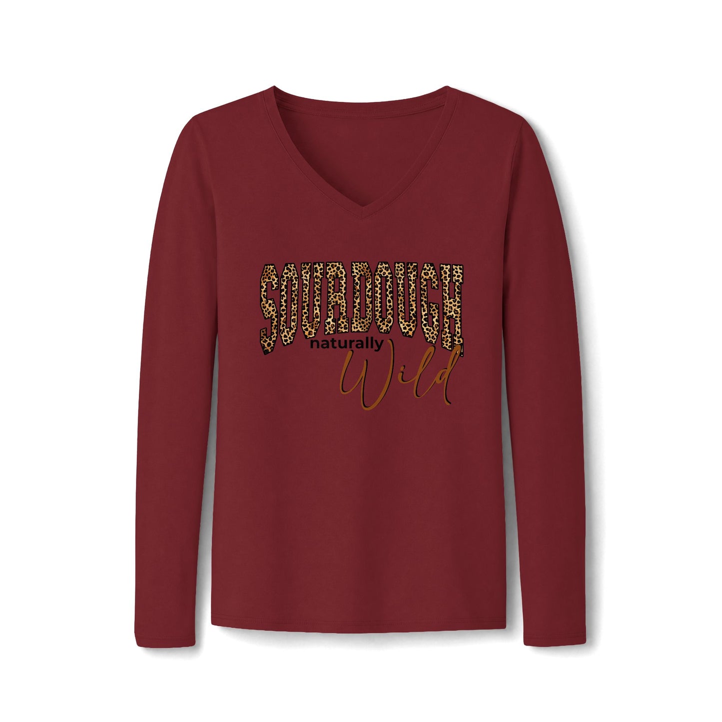 Sourdough Naturally Wild V-Neck Long Sleeve Tee