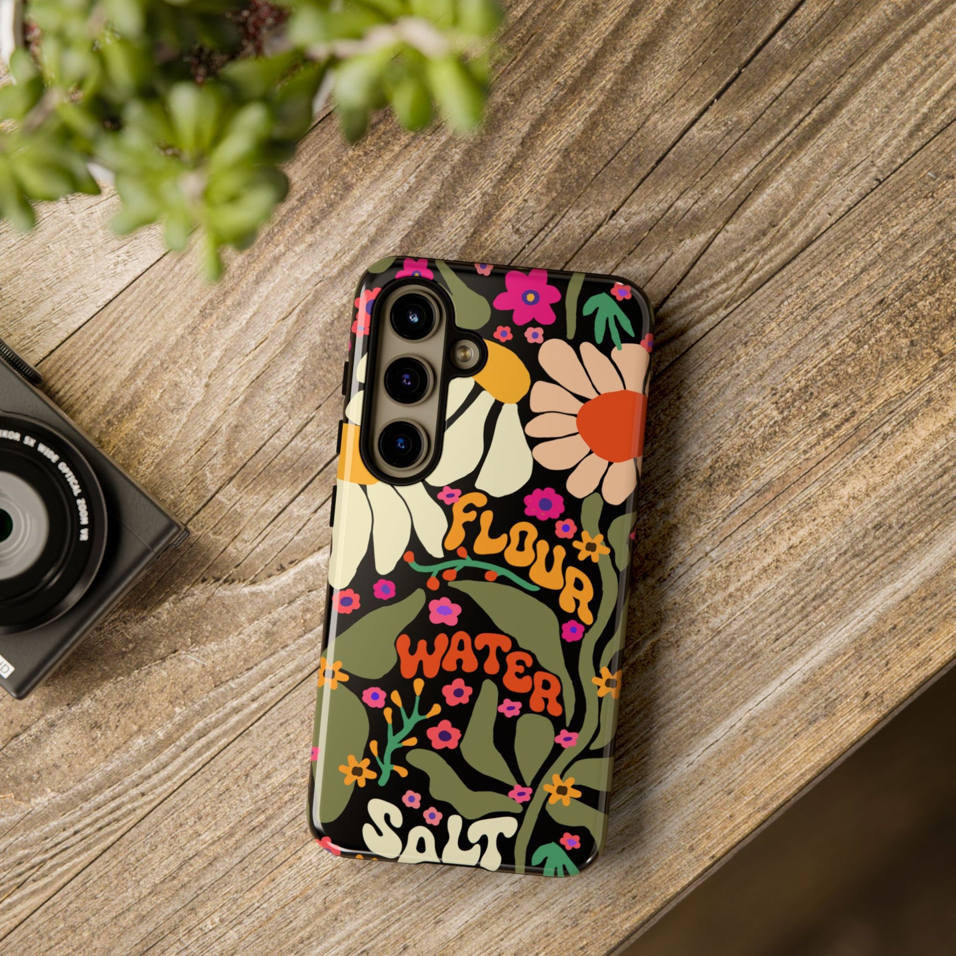 Samsung Galaxy 21 22 23 24 25 - Flour Water Salt Floral Phone Case - Amazing Faith Designs