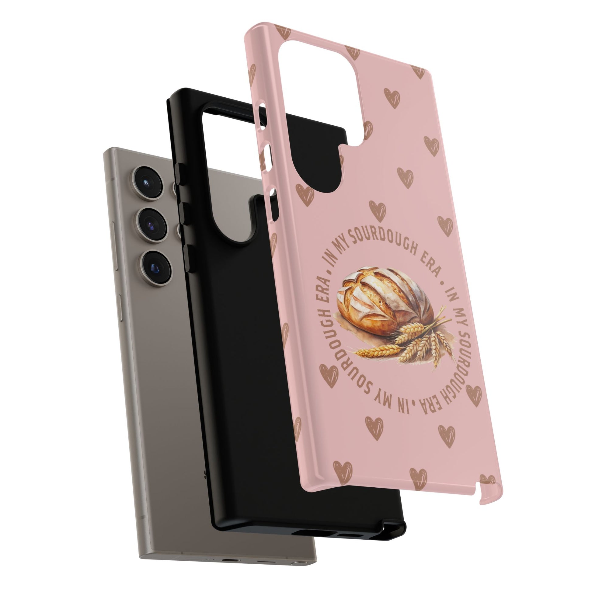 Samsung Galaxy 21 22 23 24 25 - Sourdough Era Hearts Phone Case - Amazing Faith Designs