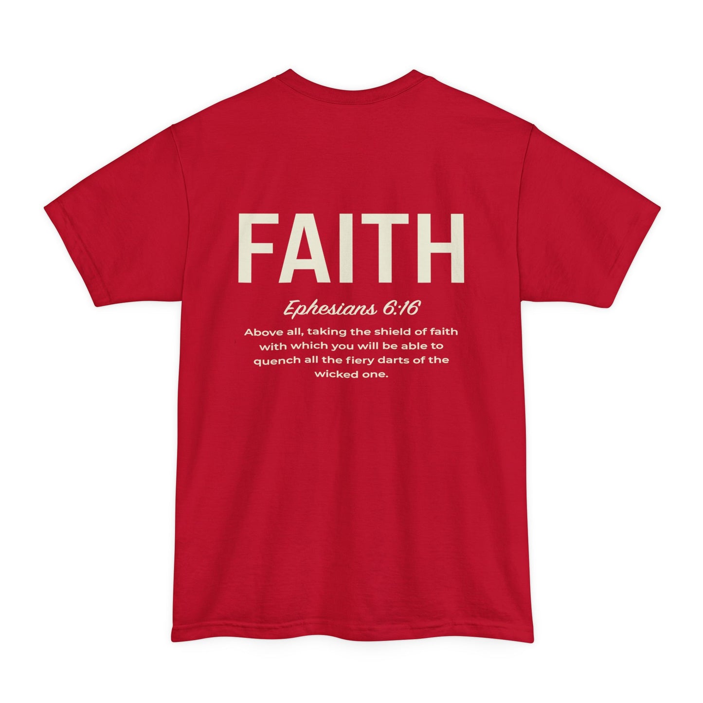 Faith Shield Big and Tall T-Shirt - Amazing Faith Designs
