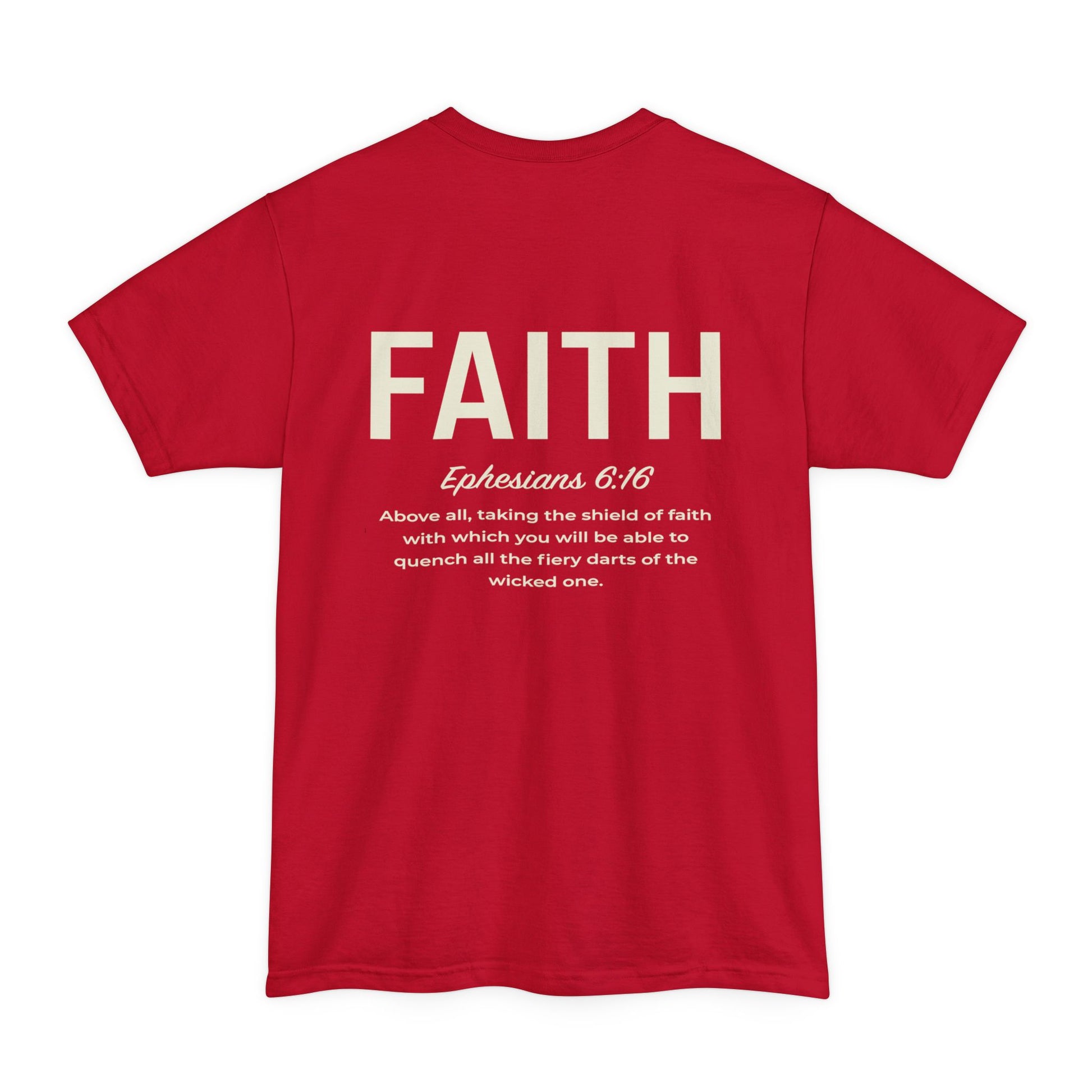 Faith Shield Big and Tall T-Shirt - Amazing Faith Designs