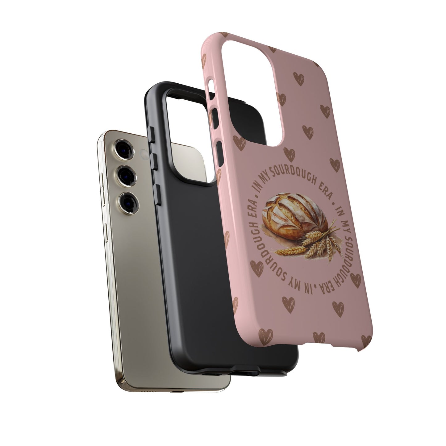 Samsung Galaxy 21 22 23 24 25 - Sourdough Era Hearts Phone Case - Amazing Faith Designs