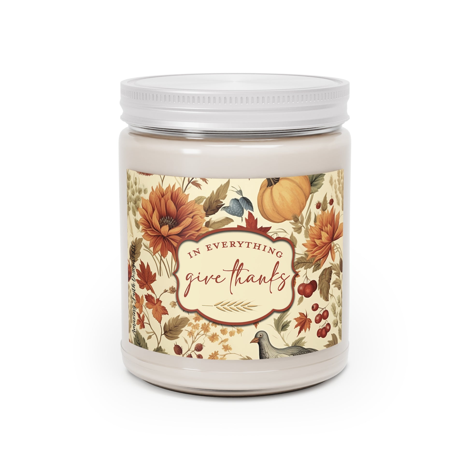 Give Thanks Christian Candle for Women 9 oz. | Thanksgiving Fall Candle - Amazing Faith Designs