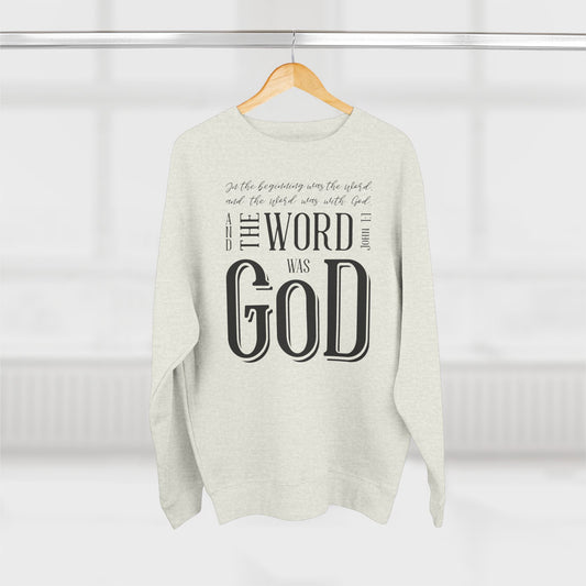 In the Beginning Scripture Christian Sweatshirt - Amazing Faith Designs