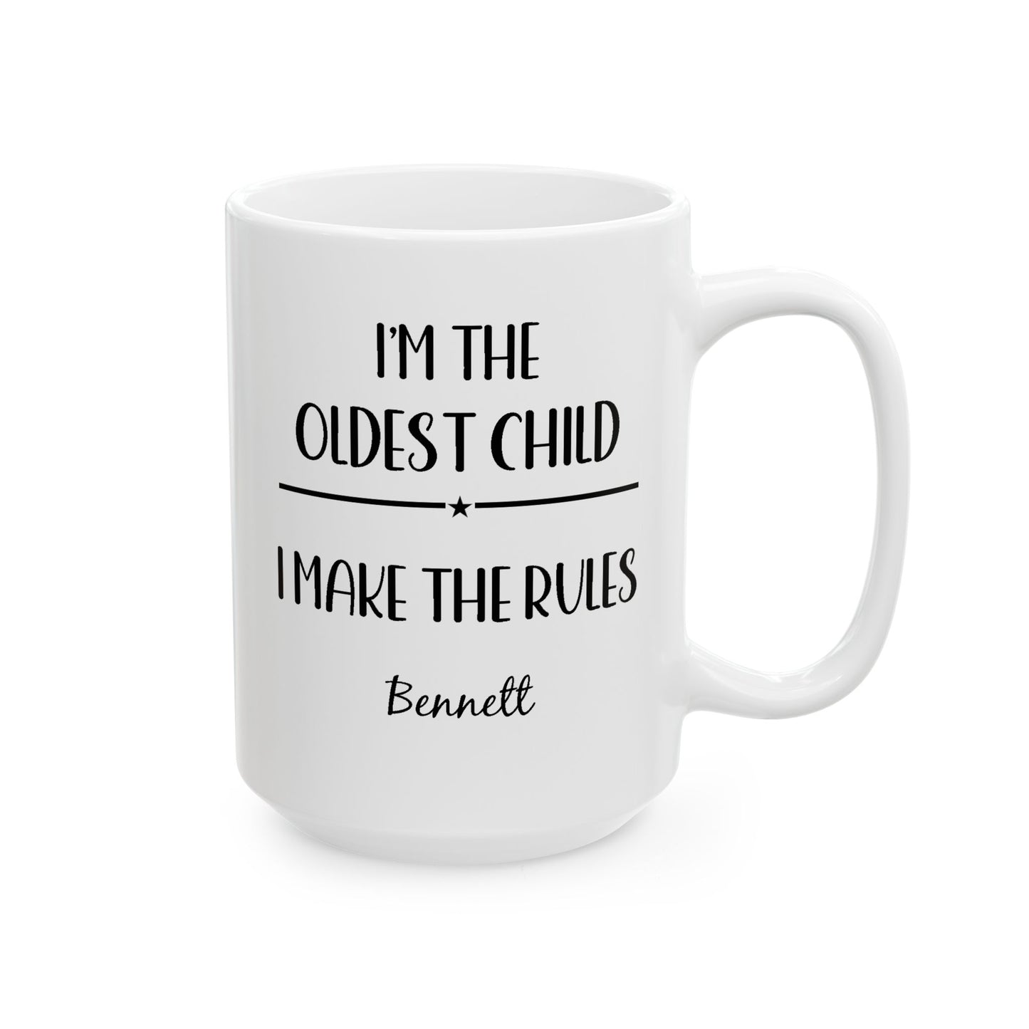 Oldest Child Ceramic Mug —  Personalized Name - Amazing Faith Designs