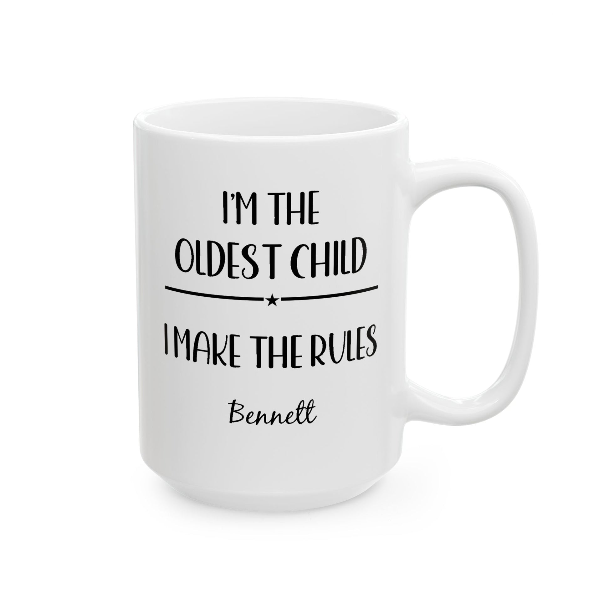 Oldest Child Ceramic Mug —  Personalized Name - Amazing Faith Designs