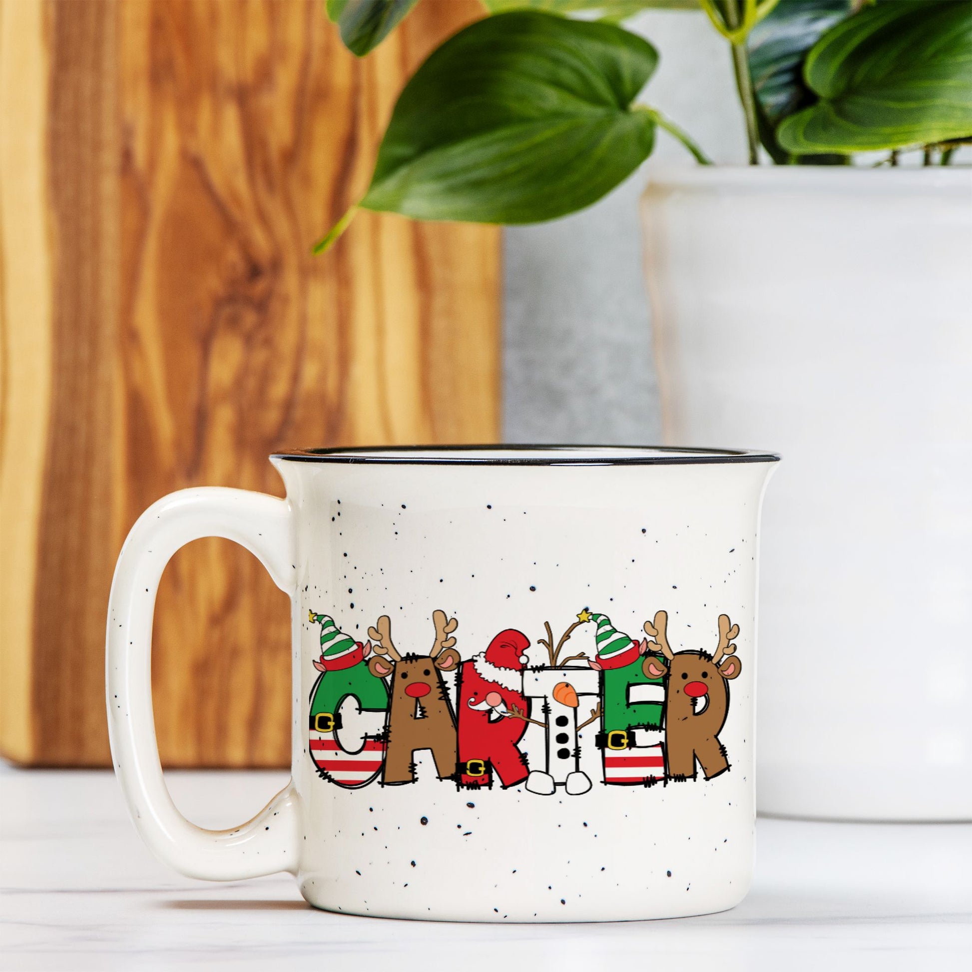 Christmas Kids Ceramic Camp Mug 13oz - Amazing Faith Designs