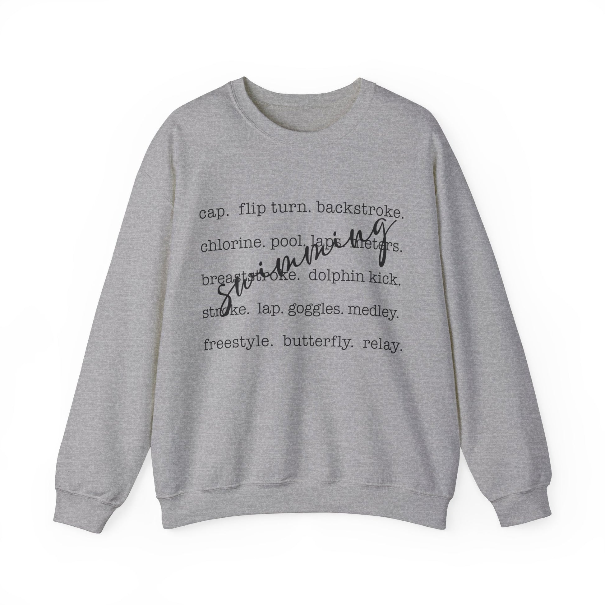 Swimming Sports Sweatshirt - Amazing Faith Designs