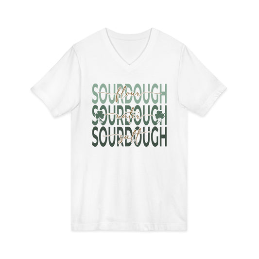 St Patricks Sourdough V-Neck Shirt - Amazing Faith Designs