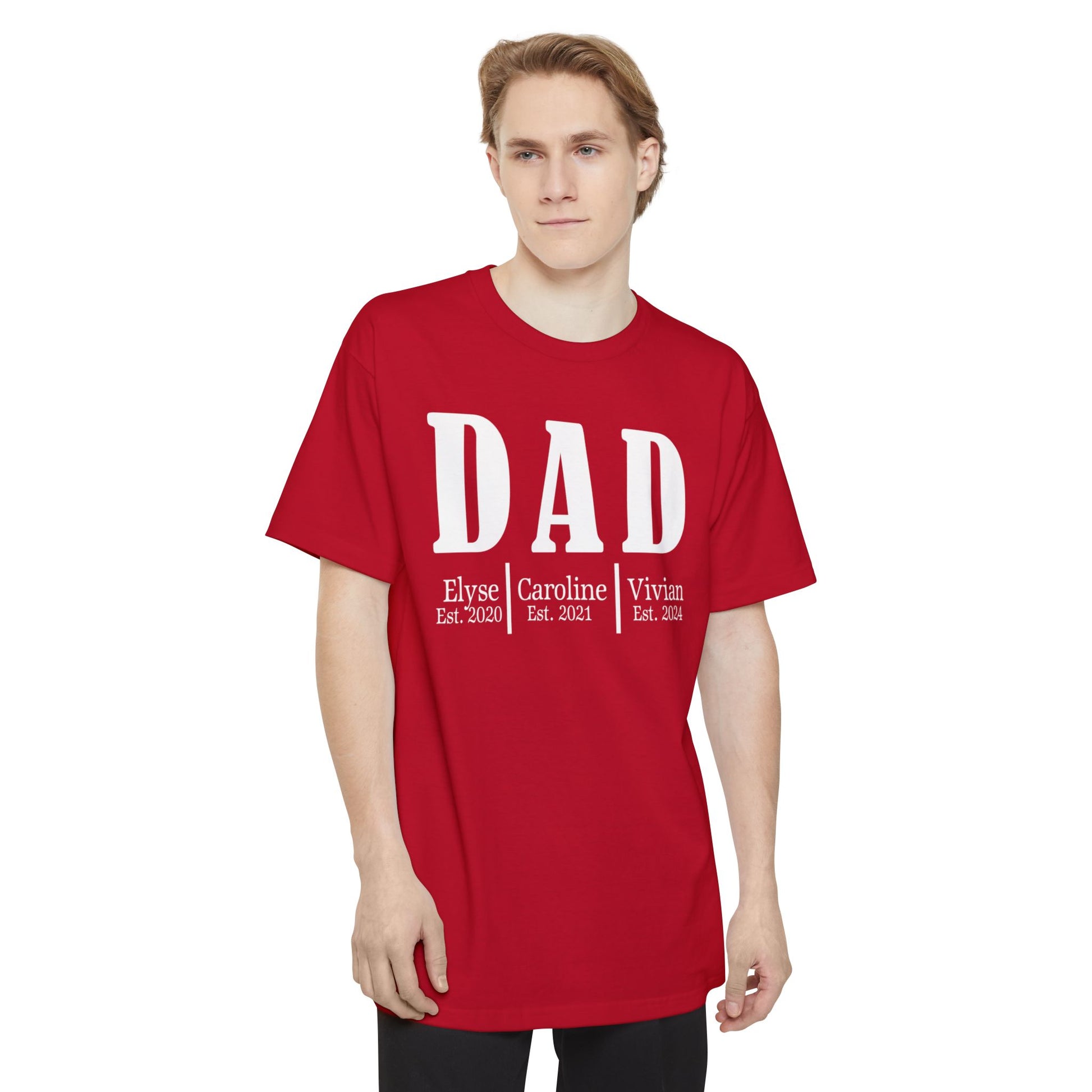 Dad Personalized Unisex Tall Beefy-T® T-Shirt - Amazing Faith Designs