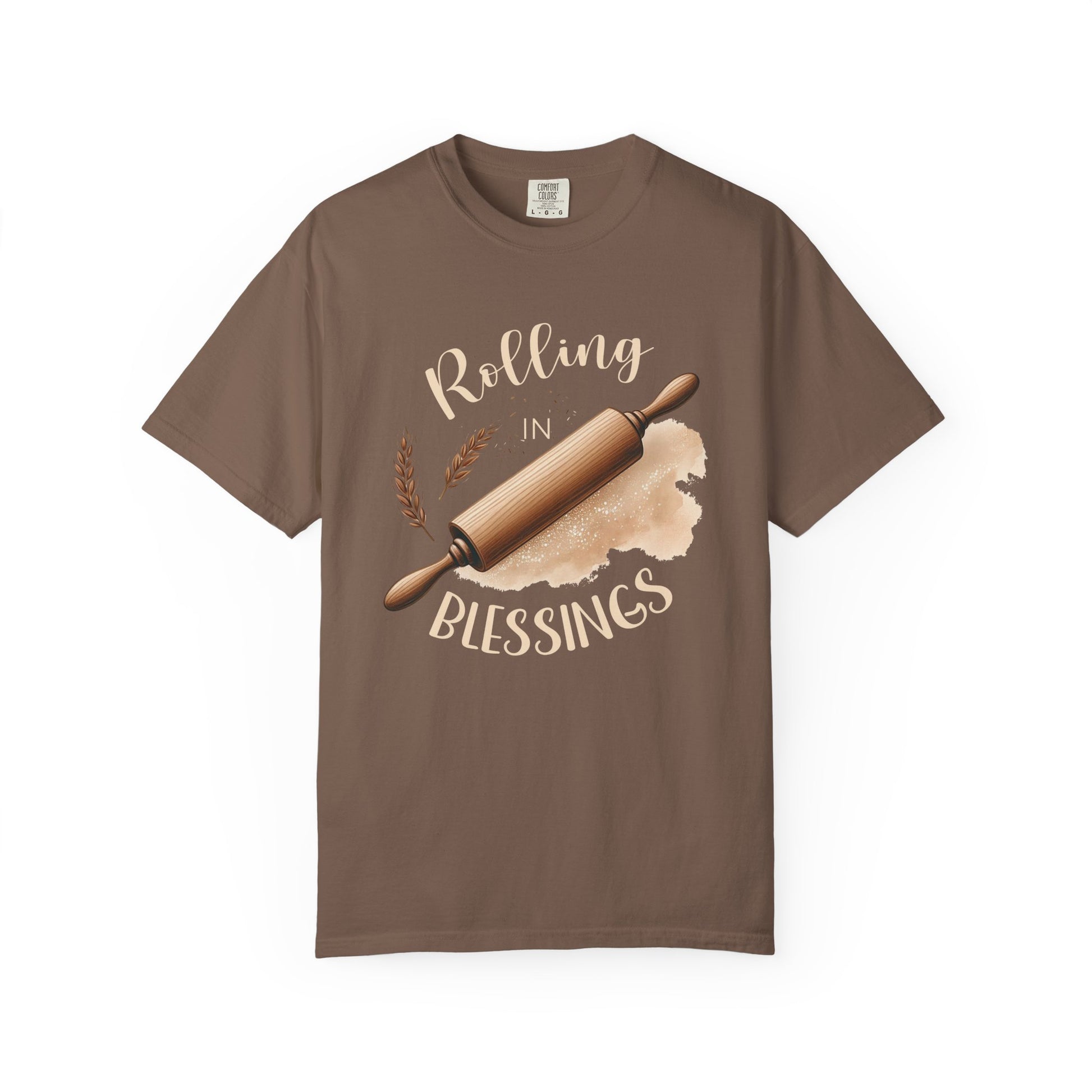 Rolling in Blessings Comfort Colors Shirt - Amazing Faith Designs