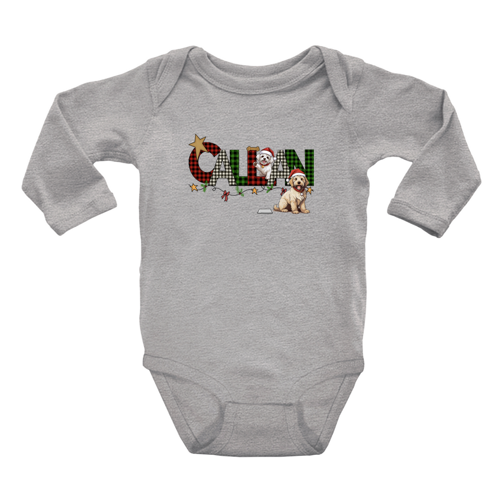 Christmas Dogs Personalized Onesie - Amazing Faith Designs