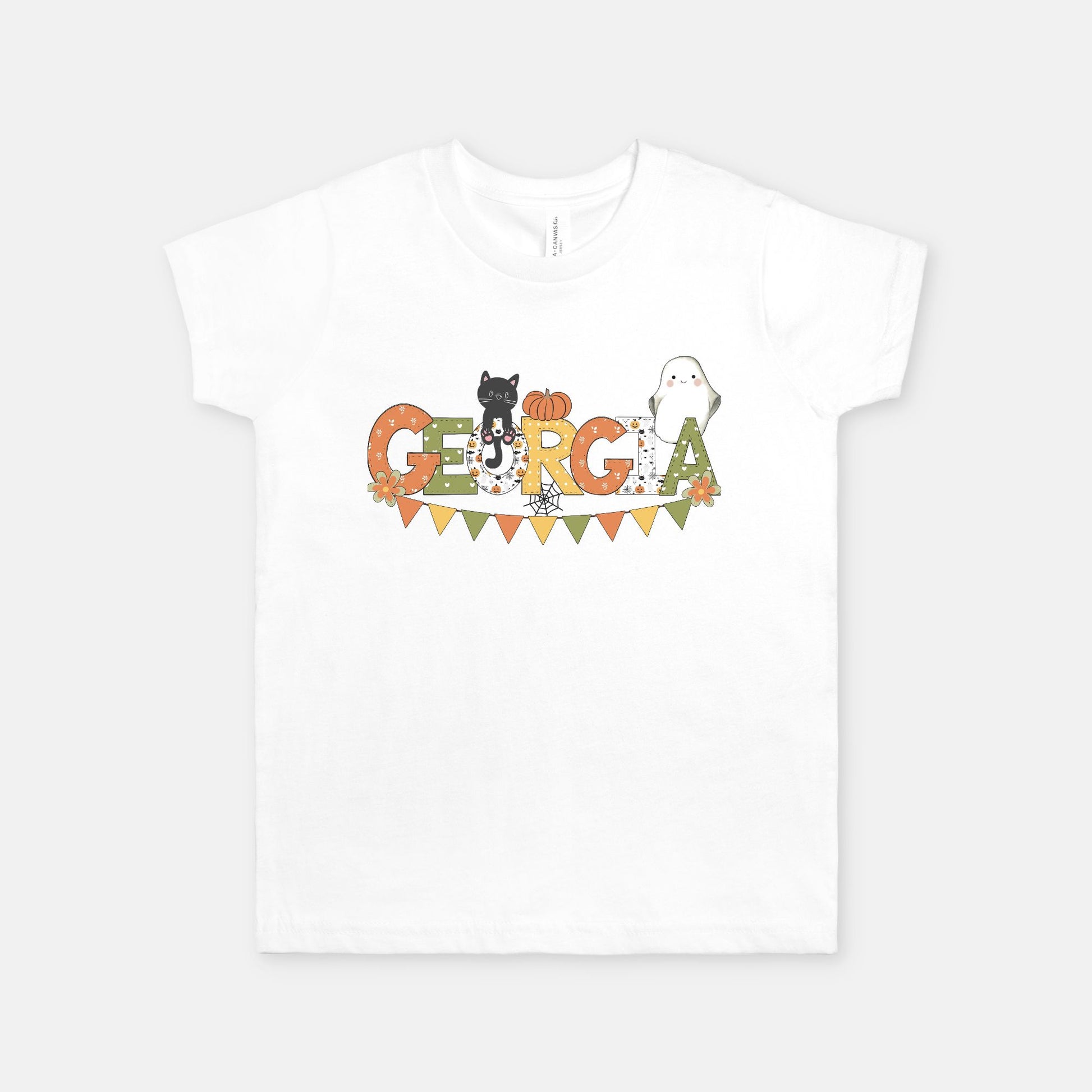 Halloween Cat Personalized Youth Shirt - Amazing Faith Designs