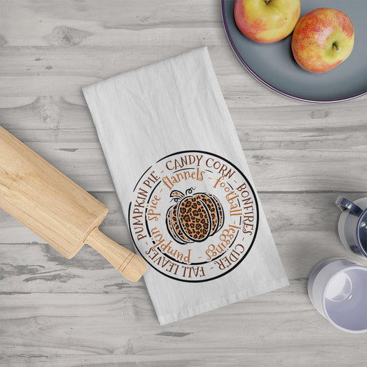 Pumpkin Tea Towel - Amazing Faith Designs