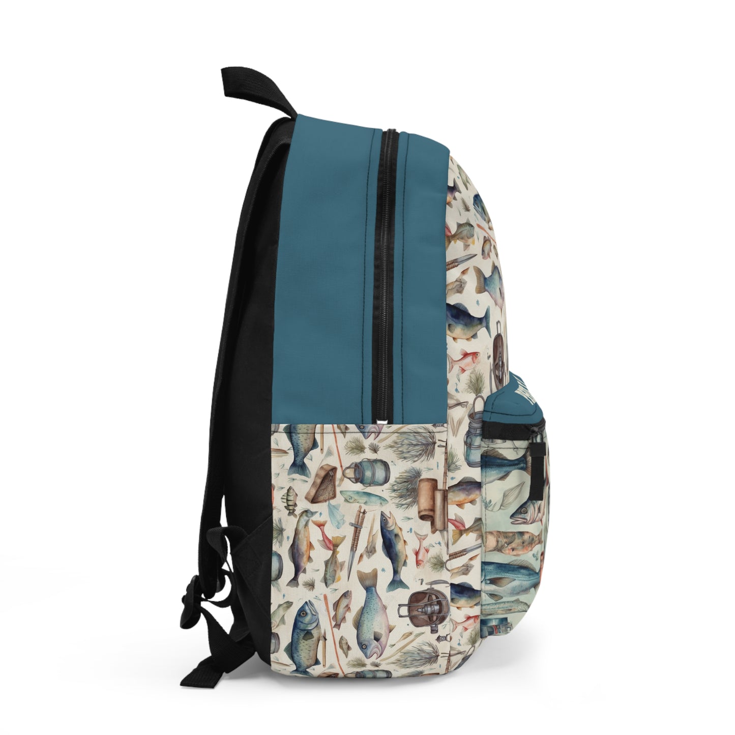 Fishing Personalized Backpack With Water Bottle Pocket - Amazing Faith Designs