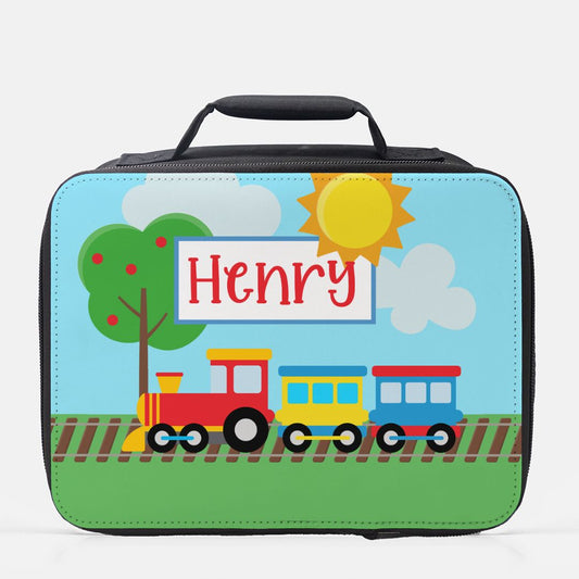 Train Personalized Lunch Box (Insulated) - Amazing Faith Designs