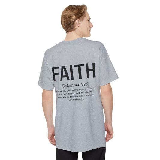 Faith Shield Big and Tall T-Shirt - Amazing Faith Designs