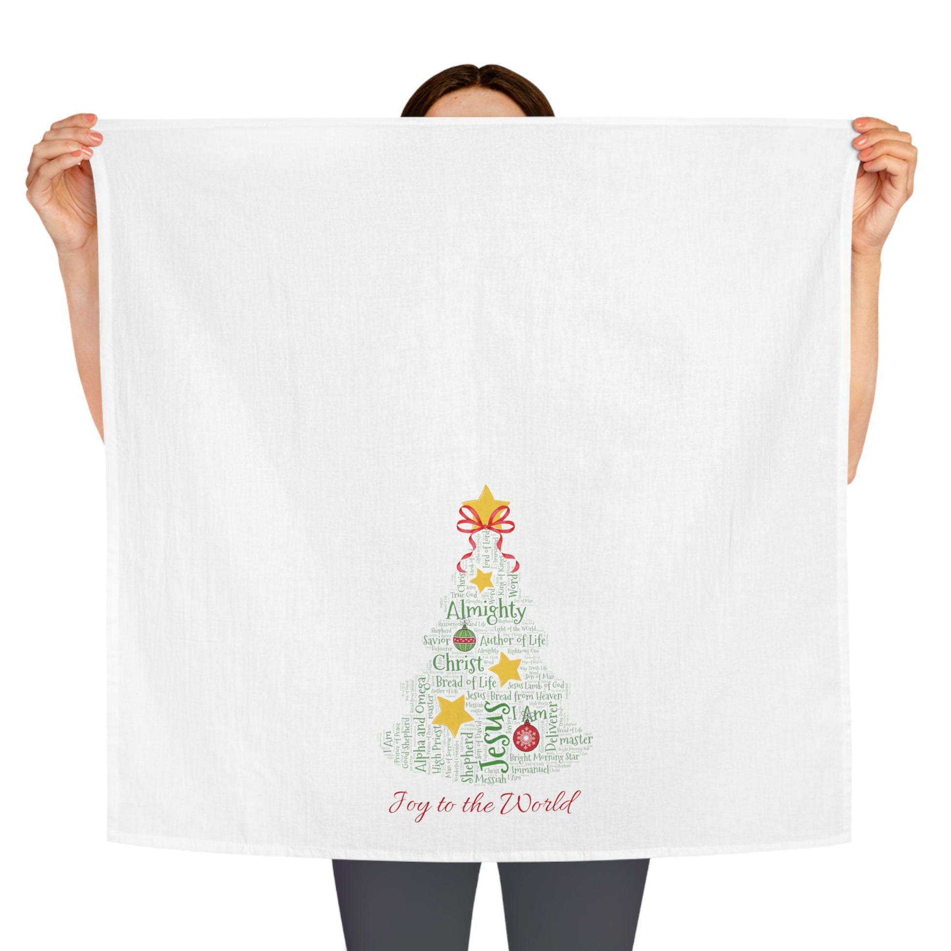 Names of Jesus Christmas Tea Towel - Amazing Faith Designs