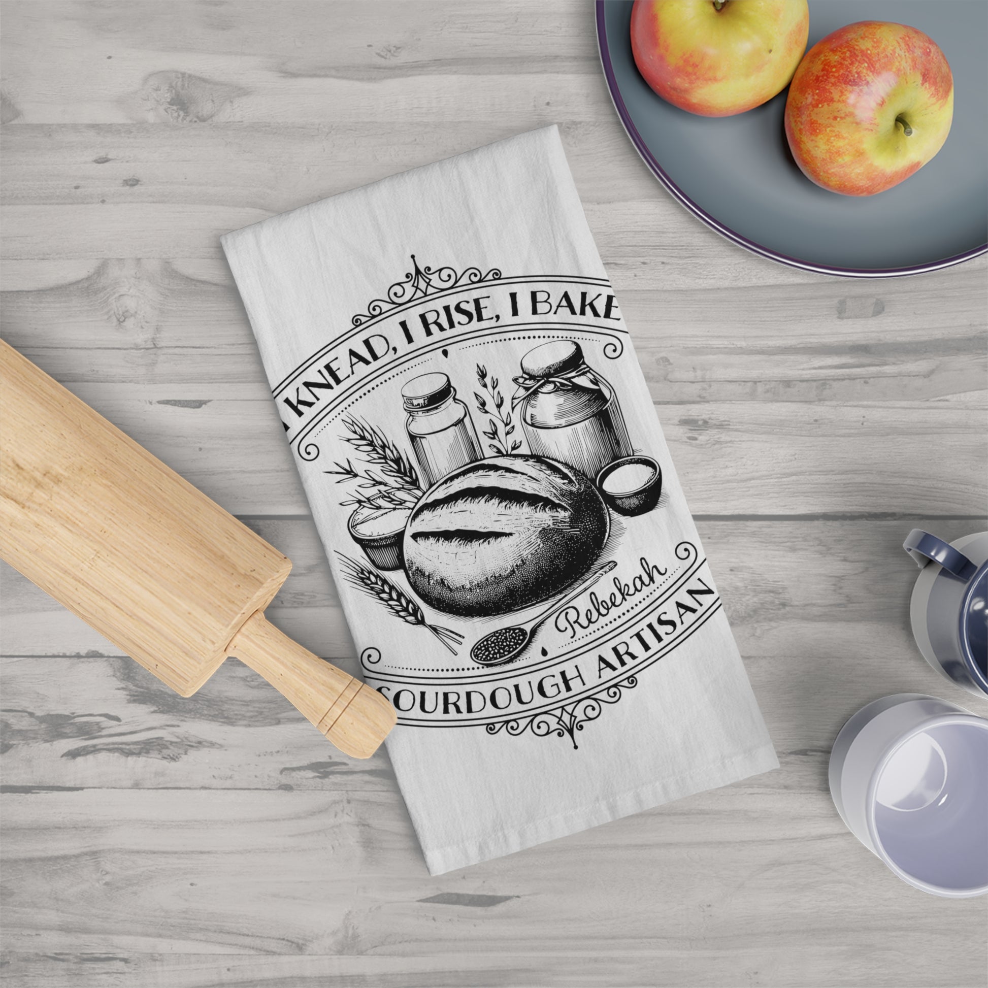 Sourdough Artisan Personalized Tea Towel - Amazing Faith Designs