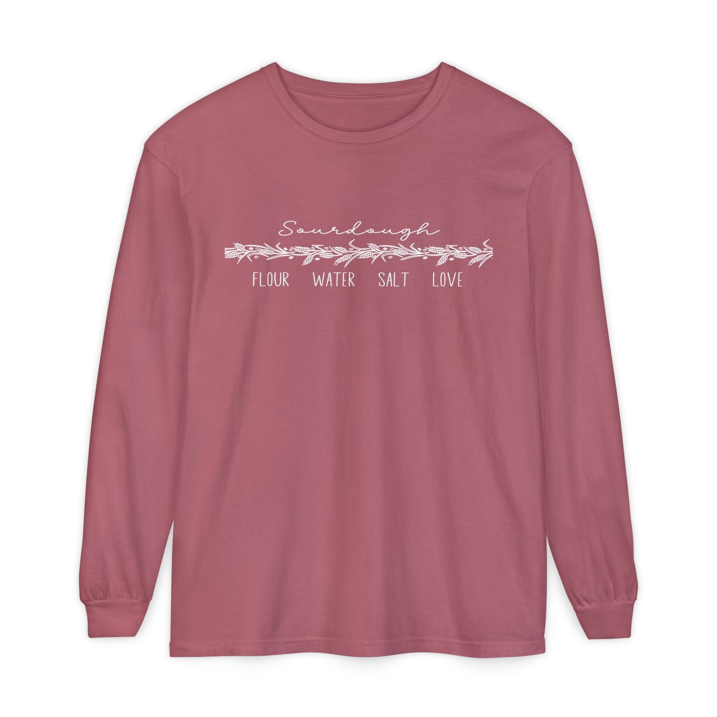 Personalized Flour Water Salt Love Sourdough Long Sleeve T-Shirt - Amazing Faith Designs
