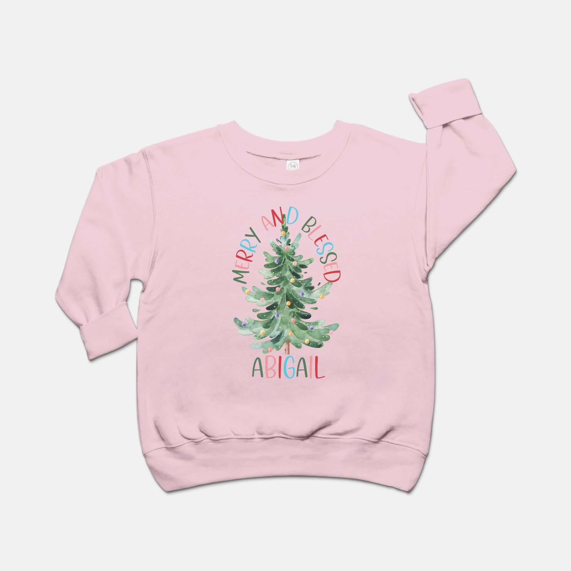 Merry and Blessed Toddler Sweatshirt - Amazing Faith Designs