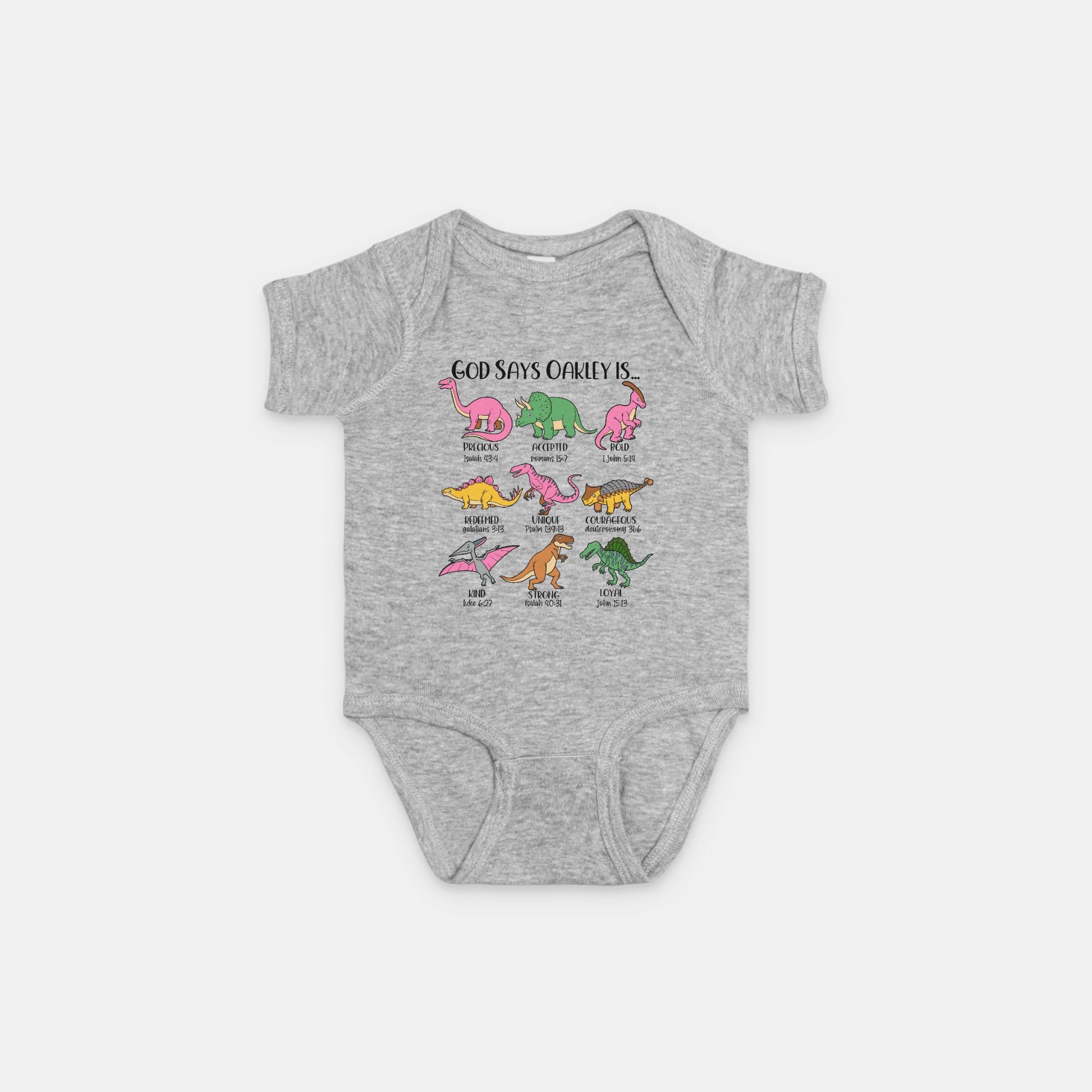 Baby Dinosaur Onesie - Amazing Faith Designs