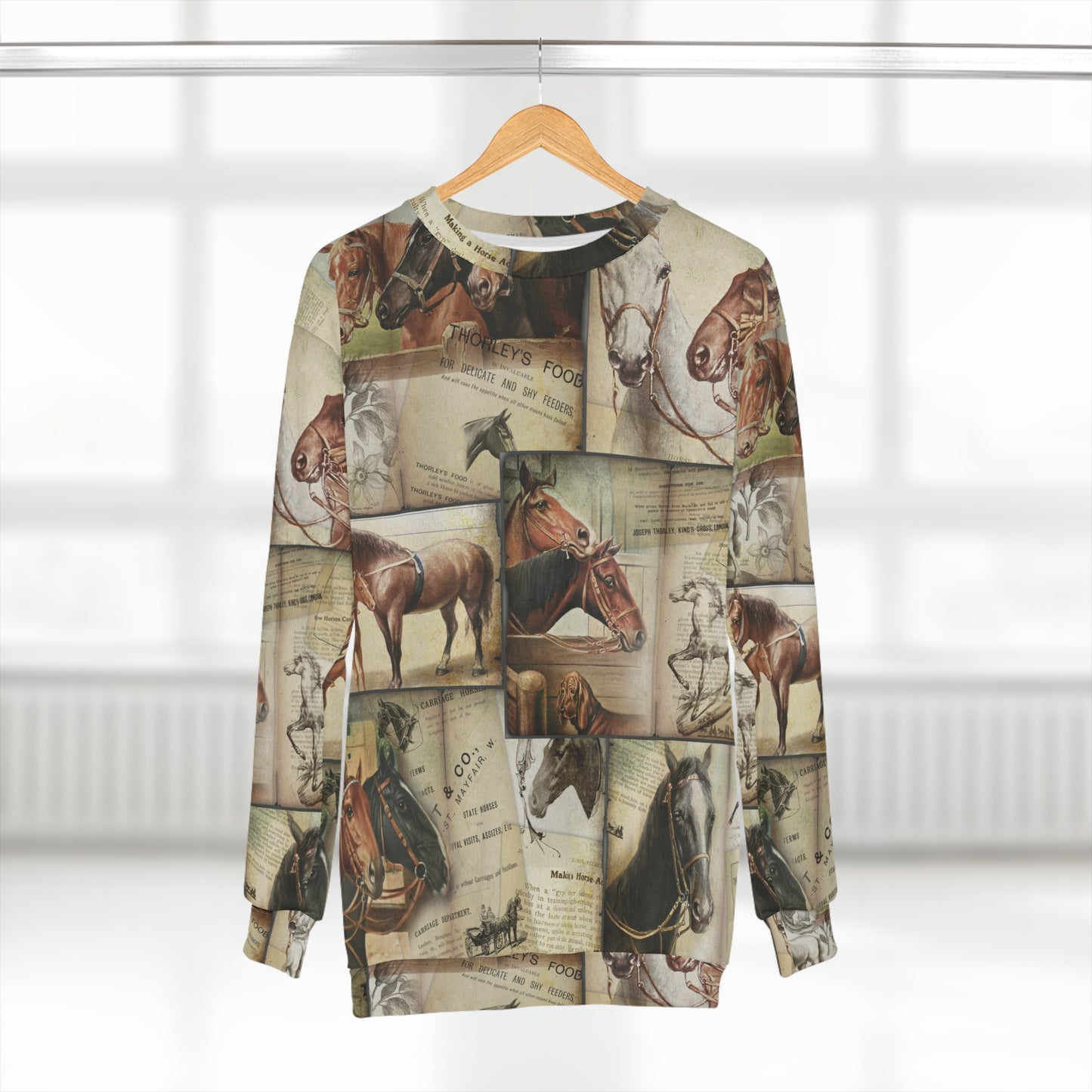 Vintage Horse Equestrian Unisex Sweatshirt - Amazing Faith Designs