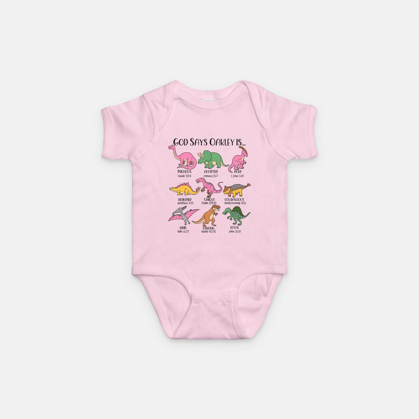 Baby Dinosaur Onesie - Amazing Faith Designs