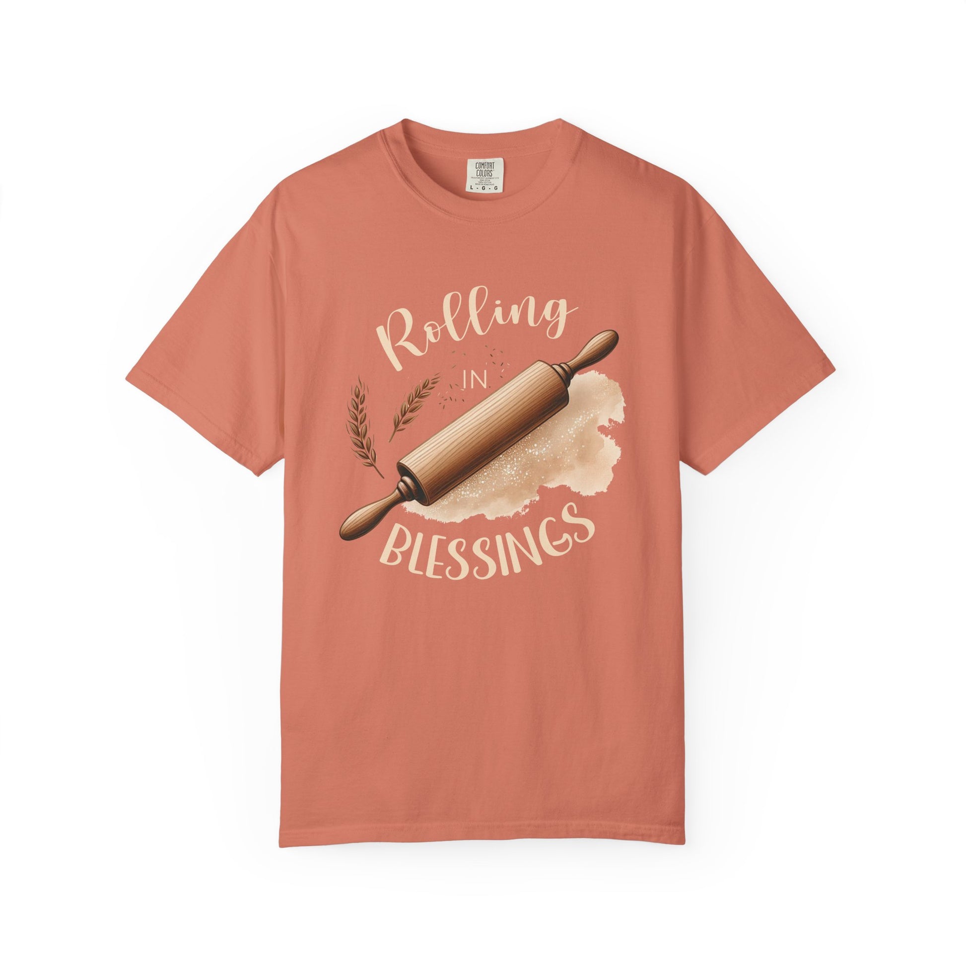 Rolling in Blessings Comfort Colors Shirt - Amazing Faith Designs