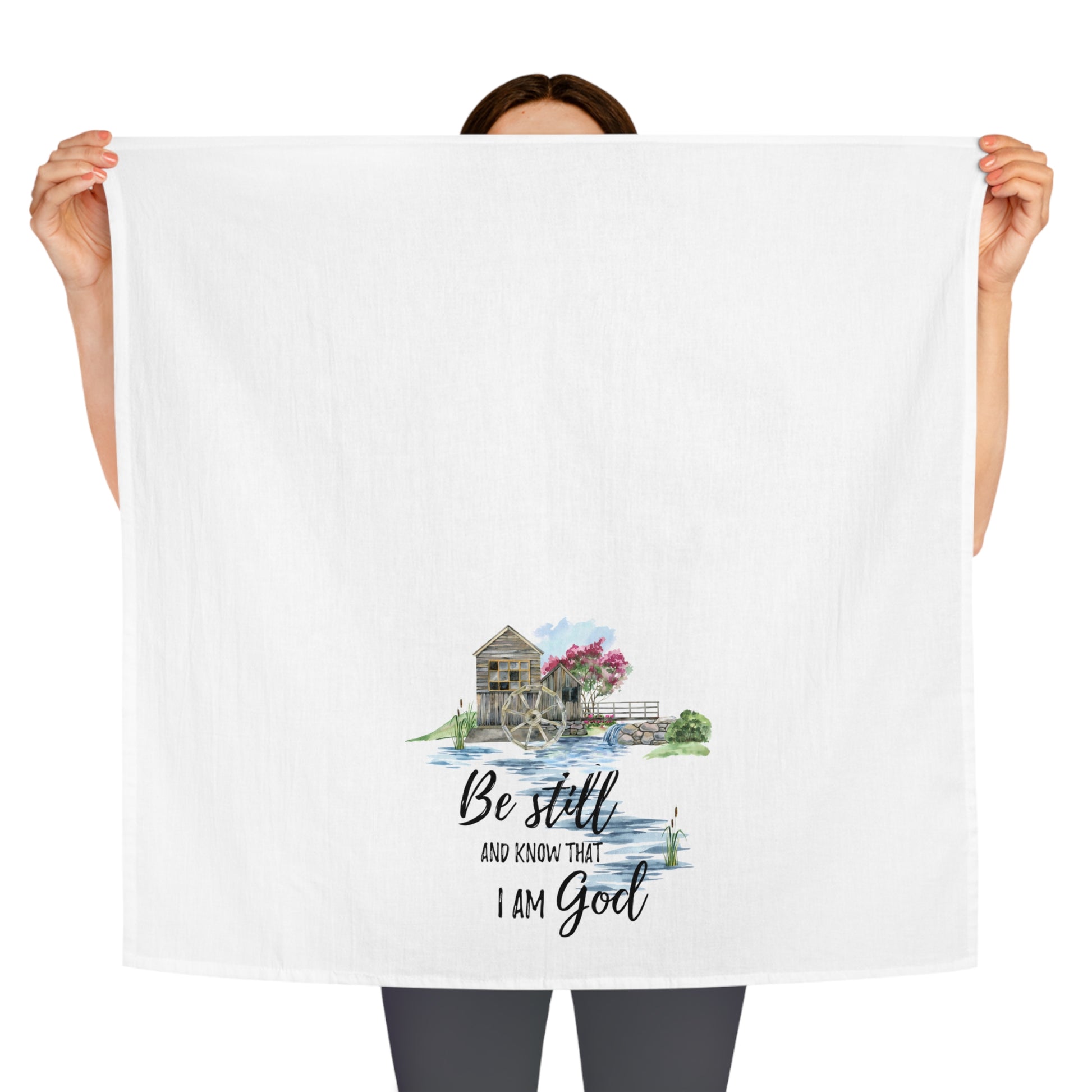Be Still Tea Towel - Amazing Faith Designs