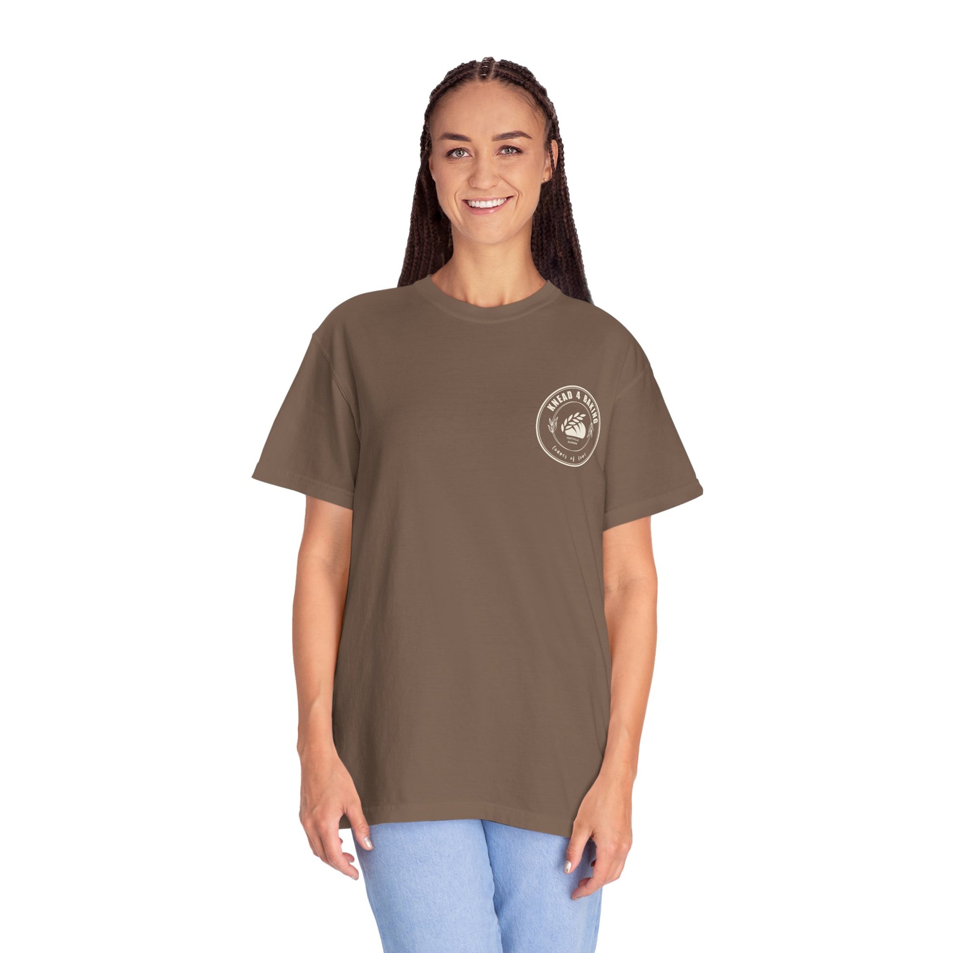 Custom Logo Comfort Colors Shirt with back print - Amazing Faith Designs