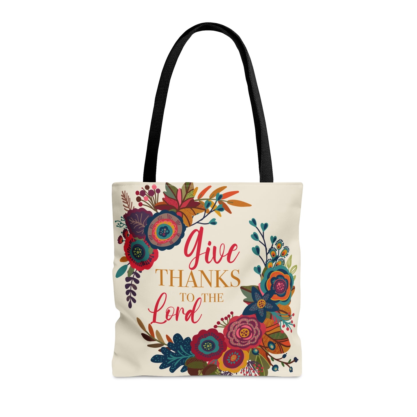 Give Thanks Tote Bag | Christian Tote Bag - Amazing Faith Designs