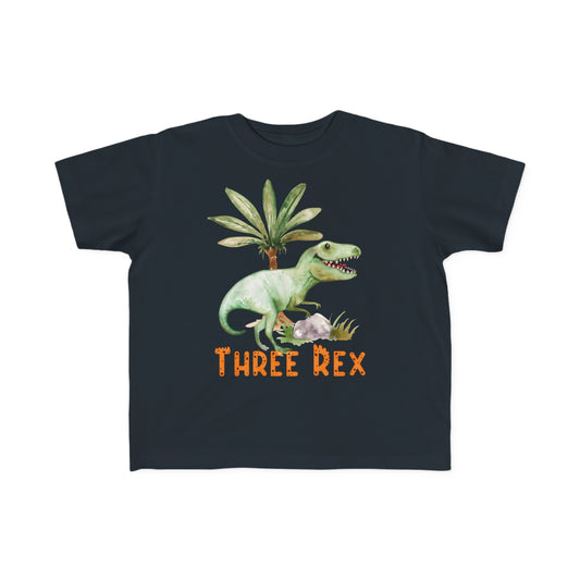 Dino Four Dinosaur Birthday Shirt | Three Rex - Amazing Faith Designs