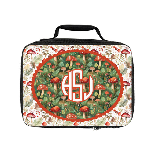 Vintage Mushrooms Personalized Lunch Box - Amazing Faith Designs