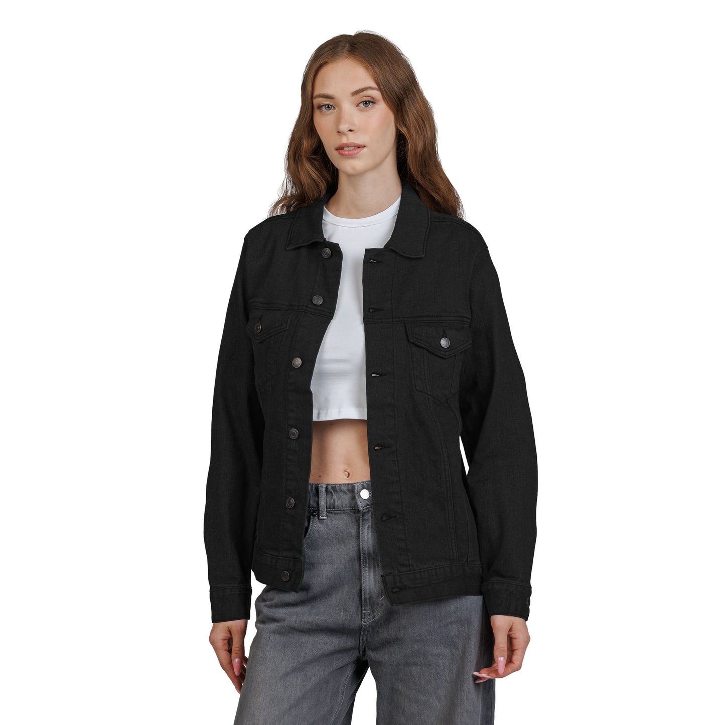 Living Proof Embroidered Unisex Denim Jacket - Amazing Faith Designs