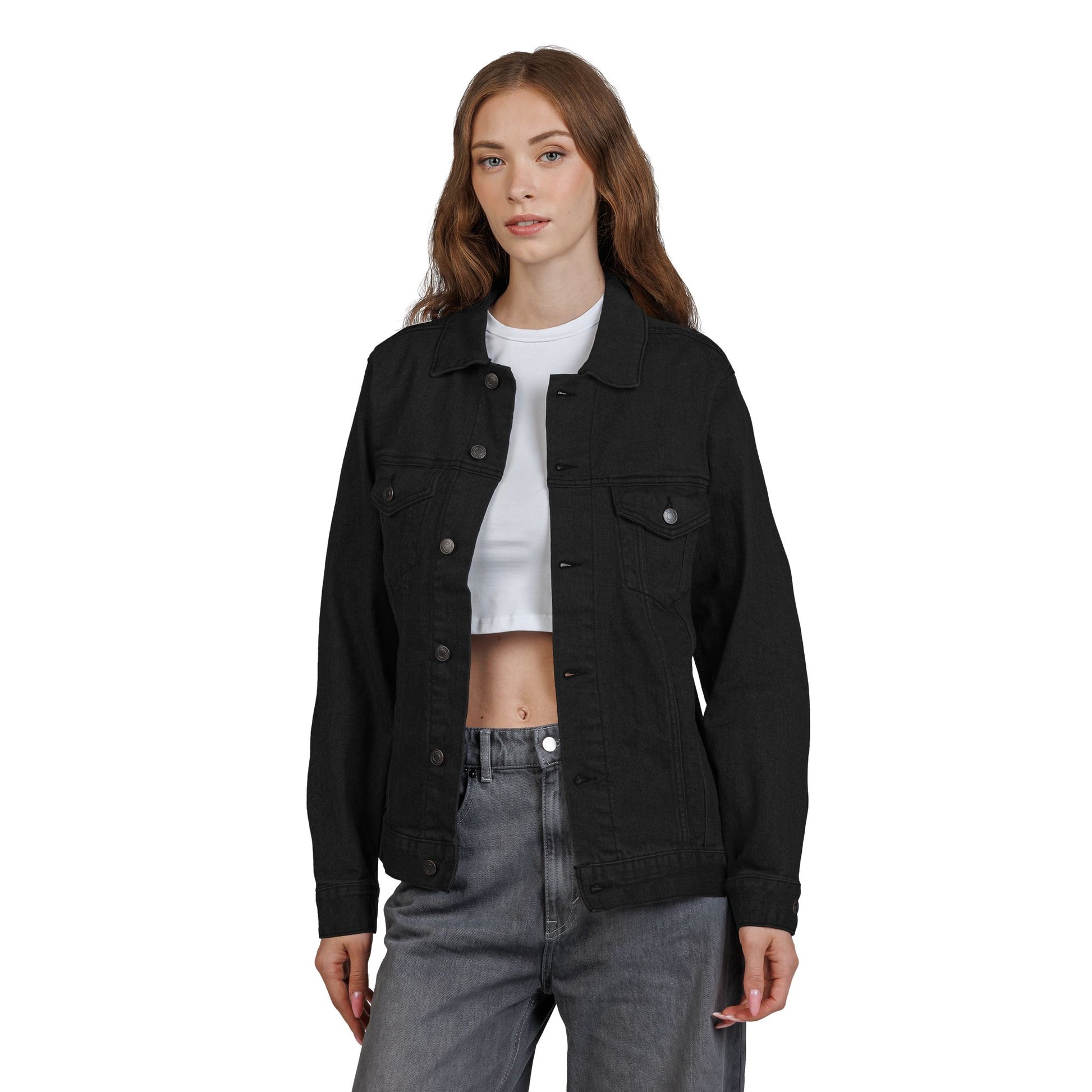 Living Proof Embroidered Unisex Denim Jacket - Amazing Faith Designs