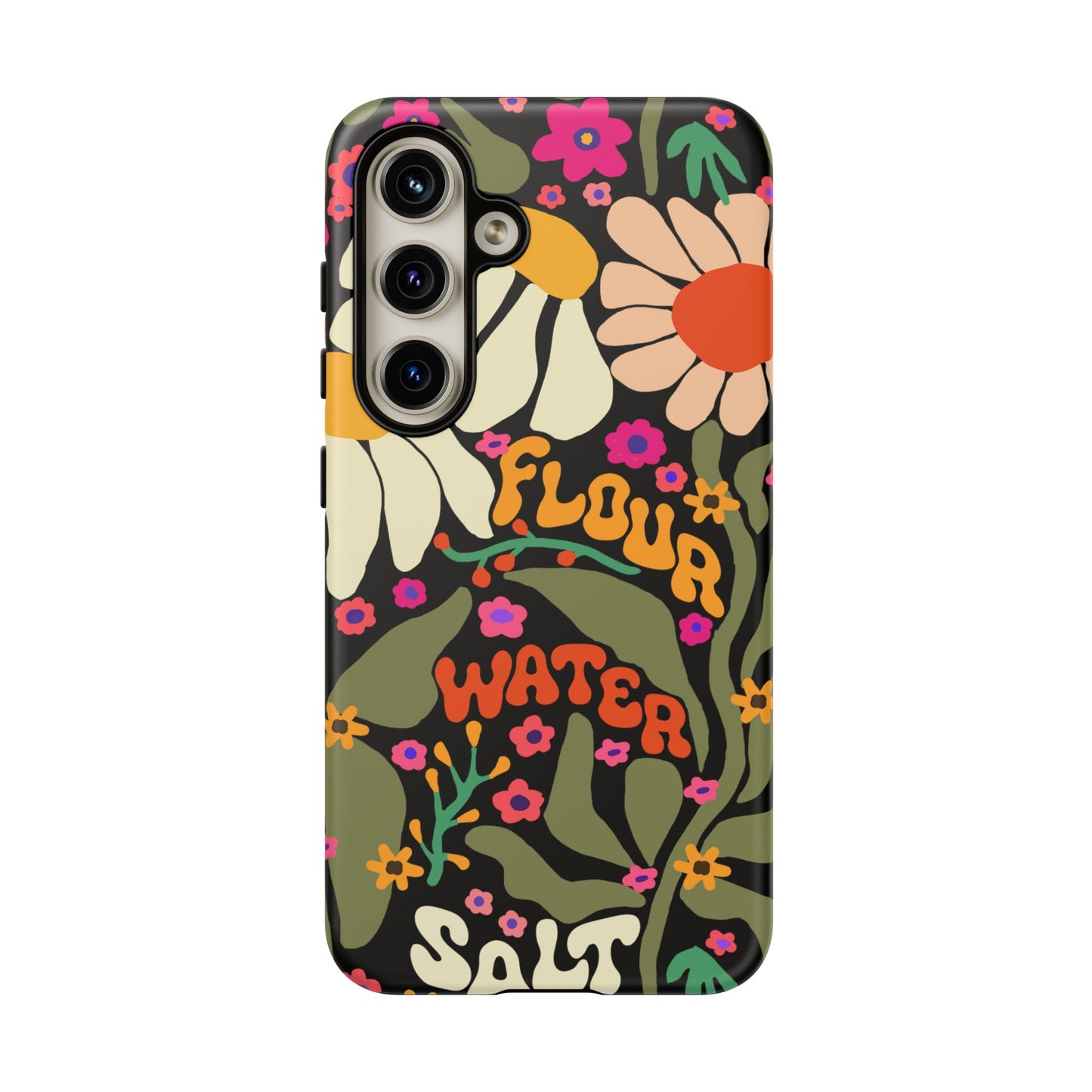 Samsung Galaxy 21 22 23 24 25 - Flour Water Salt Floral Phone Case - Amazing Faith Designs